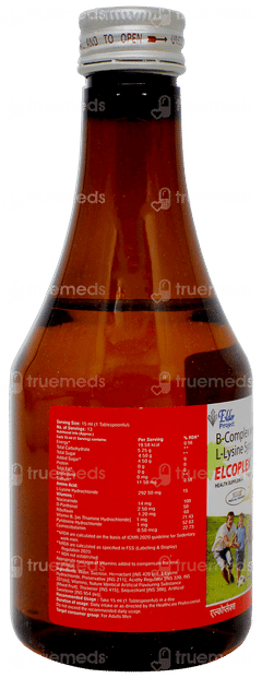 Elcoplex Mixed Fruit Flavour Syrup 200ml
