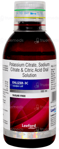 Enlizer 3c Sugar Free Solution 100ml
