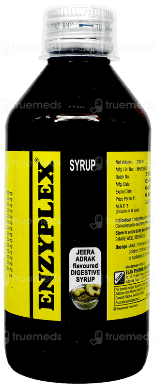 Enzyplex Jeera Adrak Flavoured Syrup 200ml