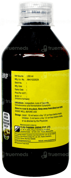 Enzyplex Jeera Adrak Flavoured Syrup 200ml
