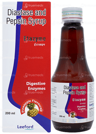 Etazyme Pineapple Flavoured Syrup 200ml