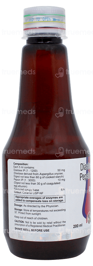 Etazyme Pineapple Flavoured Syrup 200ml