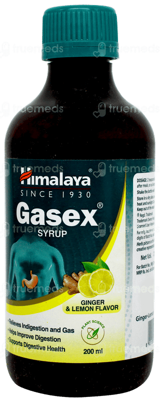 Himalaya Gasex Ginger Lemon Syrup 200ml