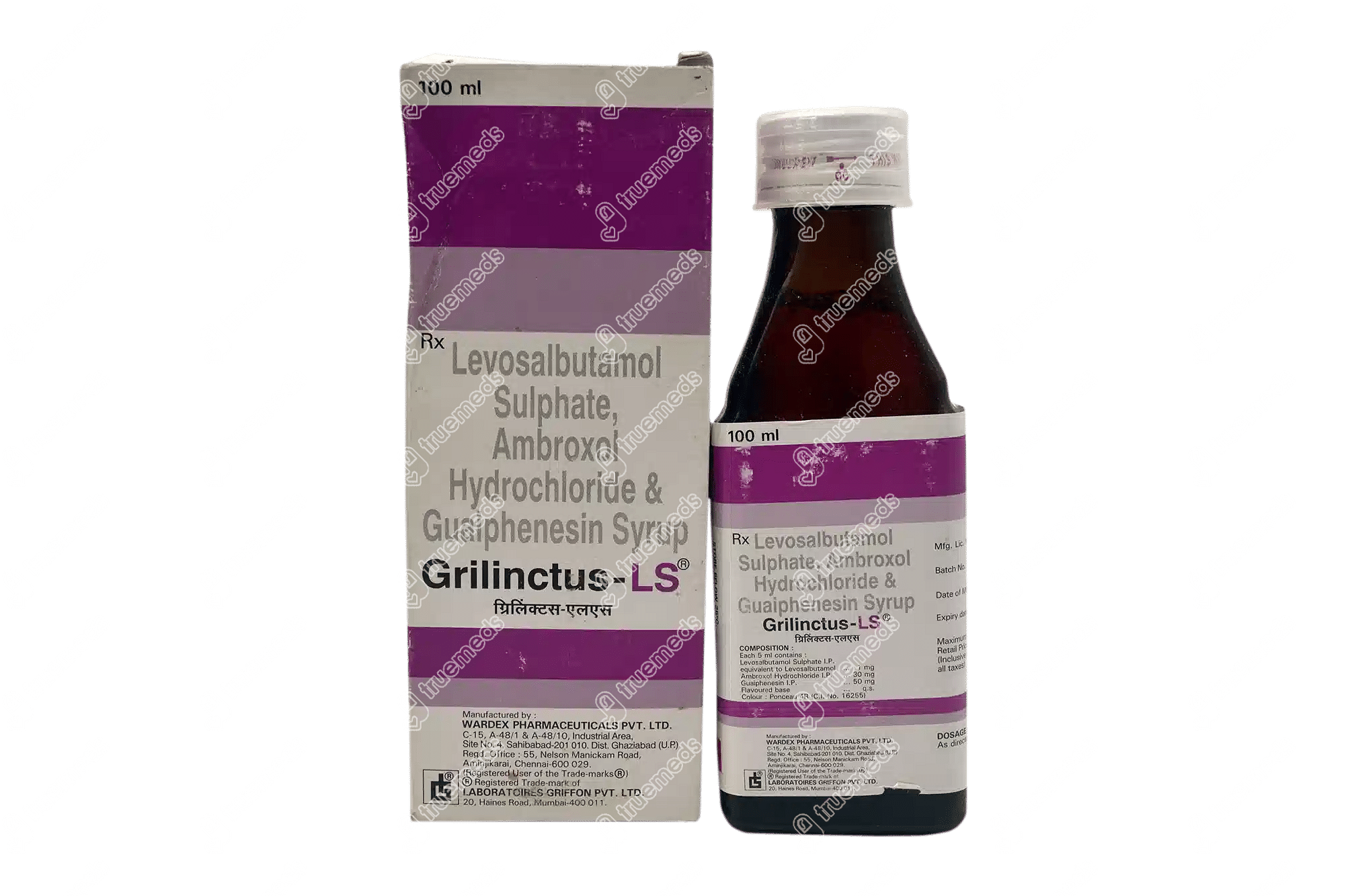 Grilinctus Ls Syrup 100 ML Order Grilinctus Ls Syrup 100 ML Online at Truemeds