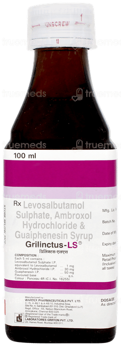ग्रिलिंक्टस एलएस सिरप 100ml