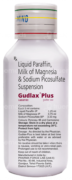 Gudlax Plus Peppermint Flavour Sugar Free Suspension 110ml