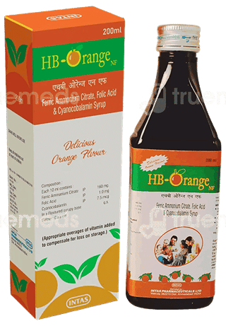 Hb Orange Nf Orange Flavour Syrup 200Ml