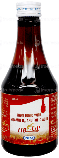 Hb Up Raspberry Flavour Syrup 200Ml