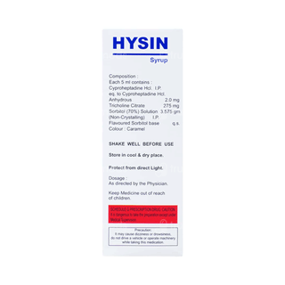 Hysin Syrup 200Ml