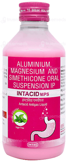 Intacid Mps Mint Flavour Sugar Free Suspension 170ml Intacid Mps Mint Flavour Sugar Free Suspension 170ml