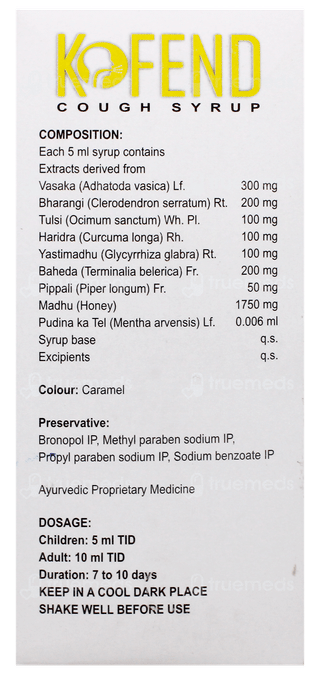 Kofend Cough Syrup 100Ml