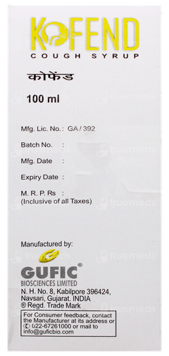 Kofend Cough Syrup 100Ml