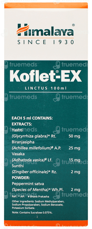 Himalaya Koflet Ex Sugar Free Linctus 100ml