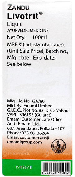Zandu Livotrit Liquid 100ml
