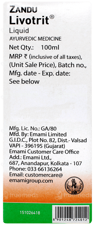 Zandu Livotrit Liquid 100ml
