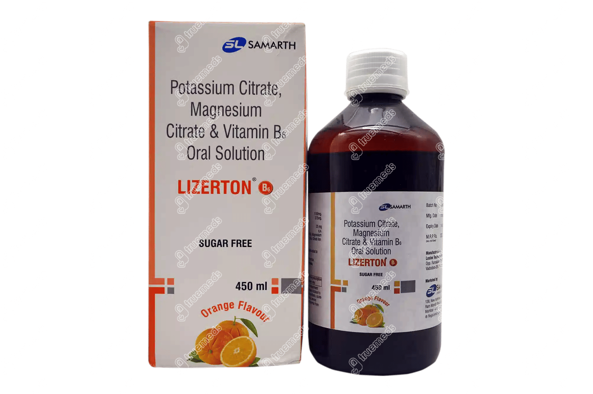 Lizerton B6 Orange Flv. Sf Syrup 450 ML Order Lizerton B6 Orange Flv