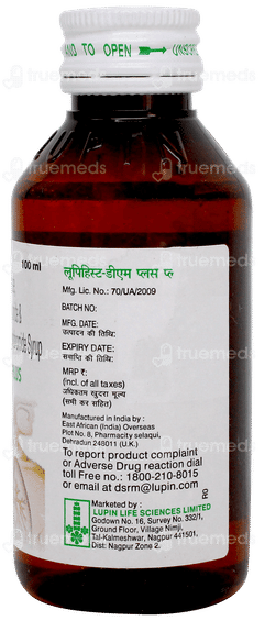 Lupihist Dm Plus Syrup 100ml