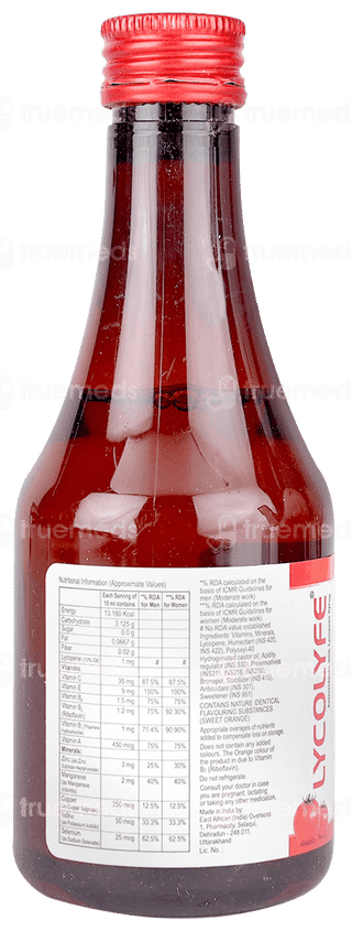 Lycolyfe No Added Sugar Syrup 200Ml