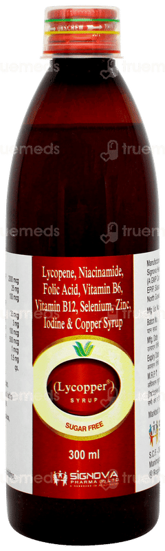 Lycopper Sugar Free Syrup 300ml