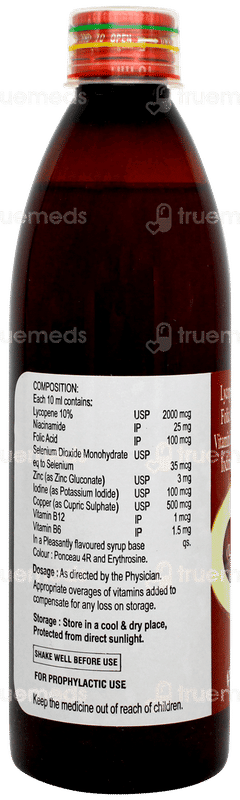 Lycopper Sugar Free Syrup 300ml