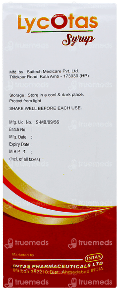 Lycotas Syrup 200ml