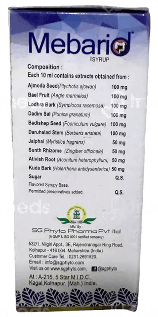 Mebarid Syrup 60Ml