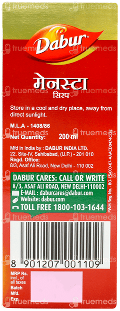 Dabur Mensta Syrup 200ml