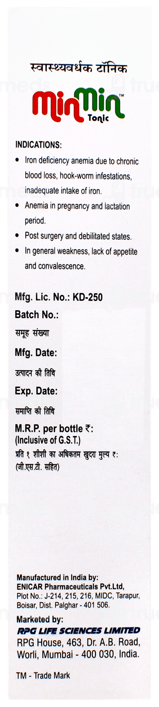 Minmin Tonic 200ml