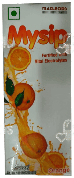 Mysip Orange Syrup 200 Ml Mysip Orange Syrup 200 Ml