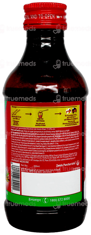 Zandu Pancharishta Digestive Tonic 200Ml