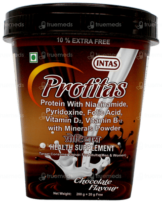 Protitas Chocolate Flavour Powder 200Gm + 20Gm