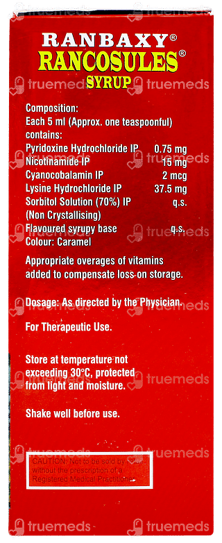 Rancosules Mixed Fruit Flavour Syrup 200ml