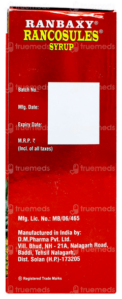 Rancosules Mixed Fruit Flavour Syrup 200ml Rancosules Mixed Fruit Flavour Syrup 200ml