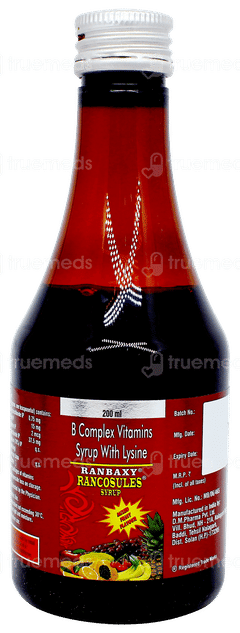 Rancosules Mixed Fruit Flavour Syrup 200ml Rancosules Mixed Fruit Flavour Syrup 200ml