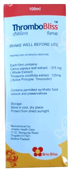 Thrombobliss Syrup 100Ml