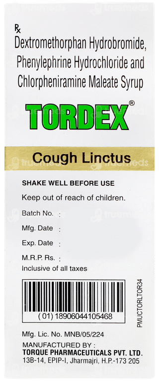 Tordex Syrup 100ml