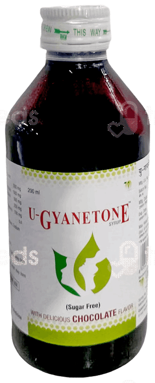 U Gyanetone Chocolate Flavor Sugar Free Syrup 200Ml