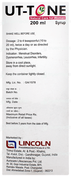Ut Tone Syrup 200ml