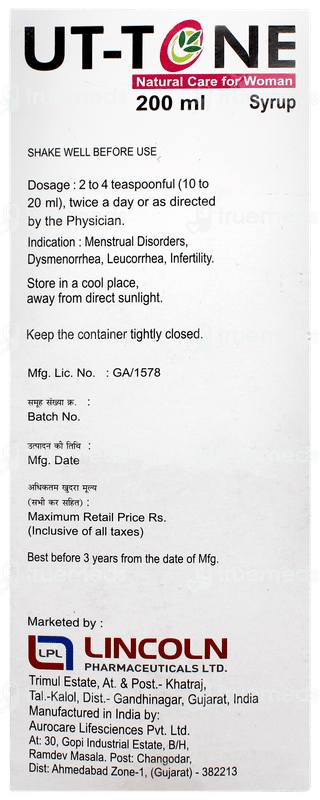 Ut Tone Syrup 200ml