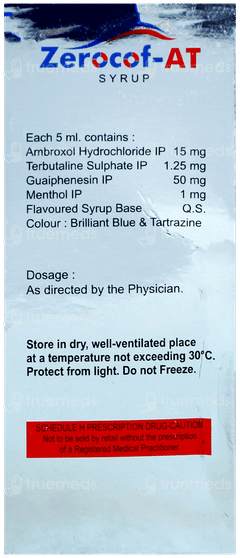 Zerocof At Syrup 100Ml Zerocof At Syrup 100Ml