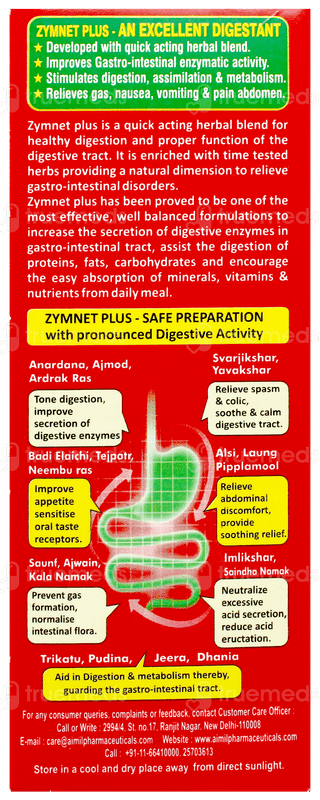 Aimil Zymnet Plus Syrup 200Ml