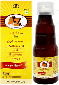 A To Z Ns Mango Flavour Syrup 100ml A To Z Ns Mango Flavour Syrup 100ml