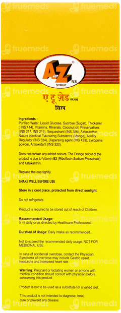 A To Z Ns Mango Flavour Syrup 100ml