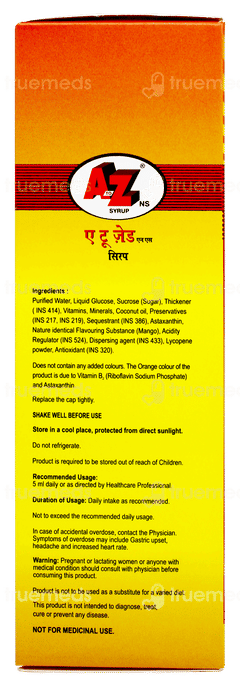 A To Z Ns Mango Flavour Syrup 200ml