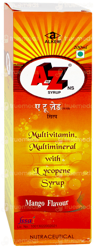 A To Z Ns Mango Flavour Syrup 200ml