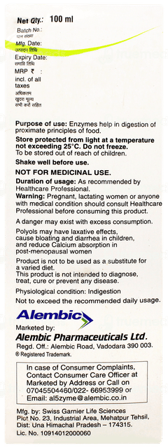 Al5zyme Saunf Flavour Liquid 100ml Al5zyme Saunf Flavour Liquid 100ml