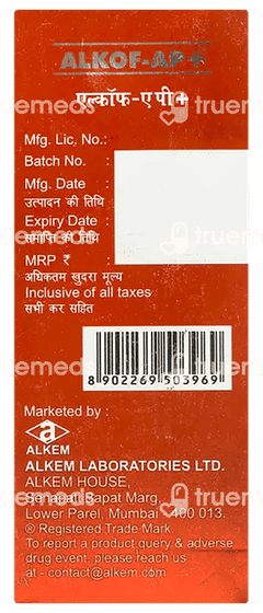 Alkof Ap + Syrup 100ml Alkof Ap + Syrup 100ml