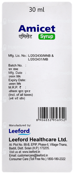 Amicet Syrup 30ml