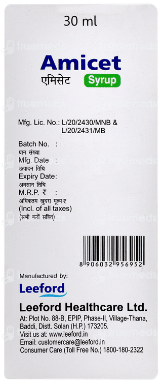 Amicet Syrup 30ml