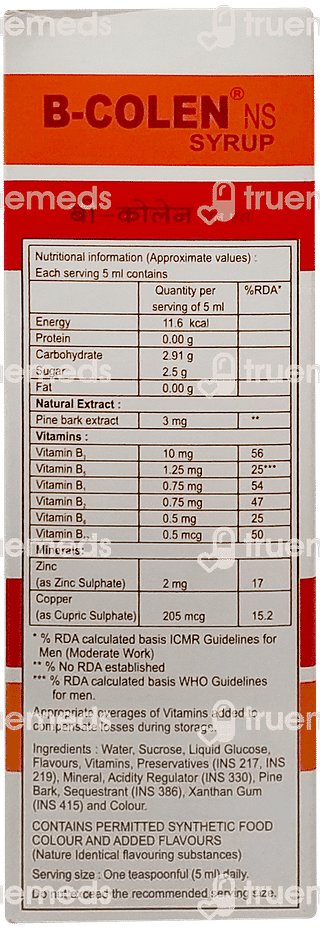 B Colen Ns Syrup 200 ML